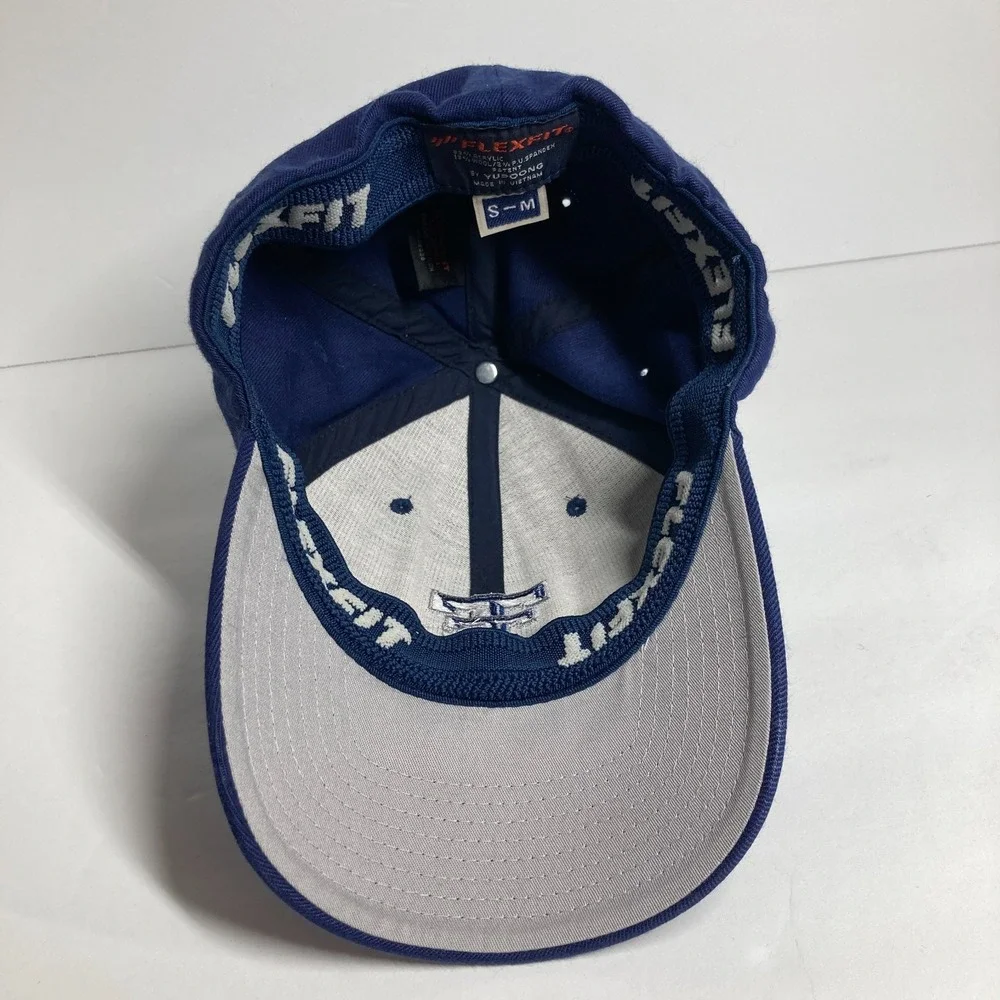 Texas Tech Red Raiders Cap Hat‎ Blue Fitted Small/Medium Embroidered Flexfit